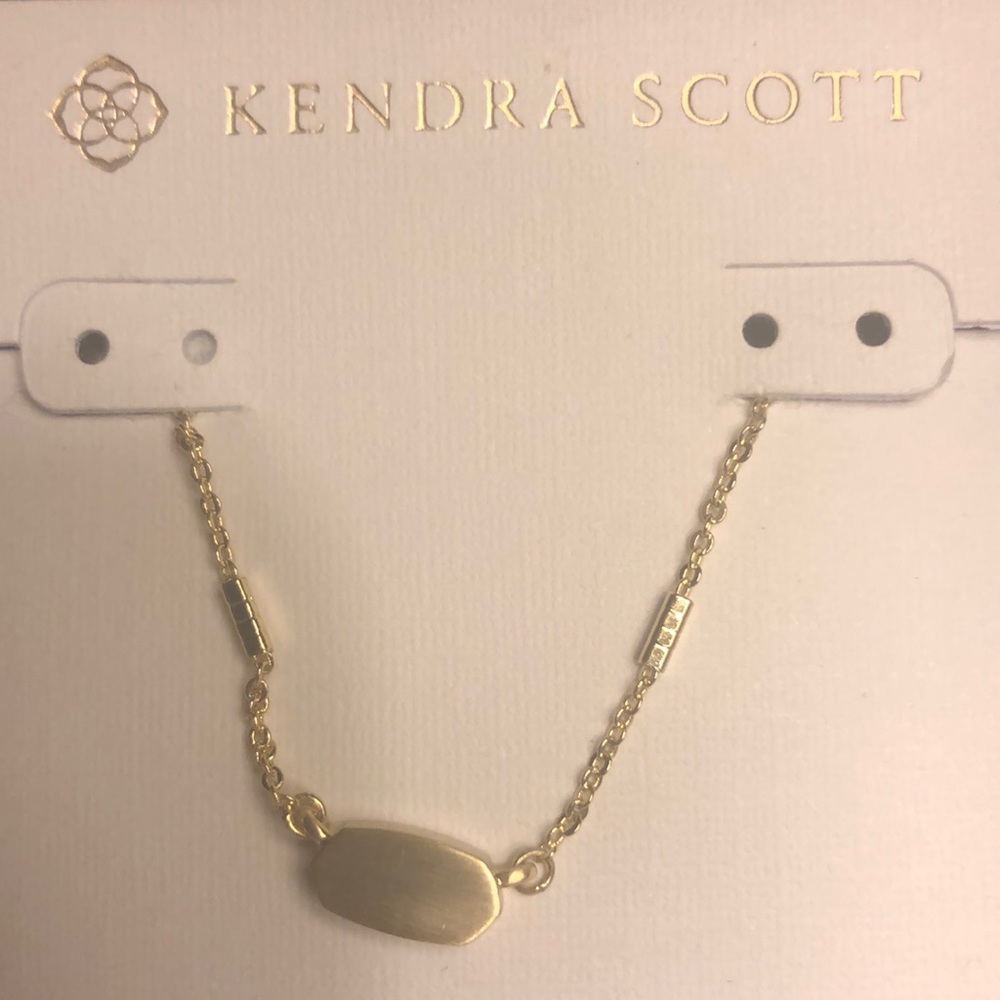 Kendra Scott fern pendant “gold” necklace